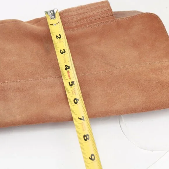 Jeffrey Campbell Womens Ryding Boot Size 6 OTK TAn Cognac Suede Block Heel Comfy - Picture 12 of 12